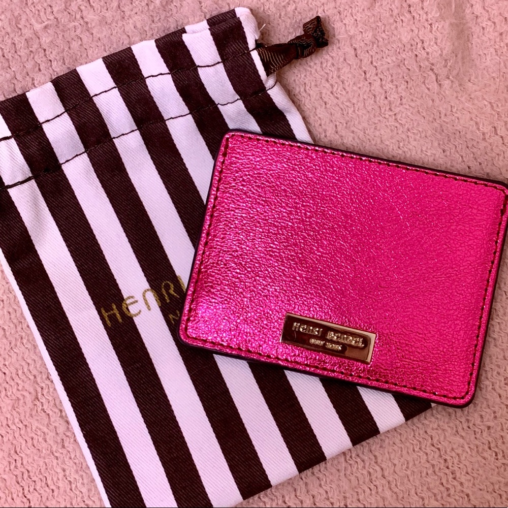 Henri Bendel Lipstick Pink Card Case